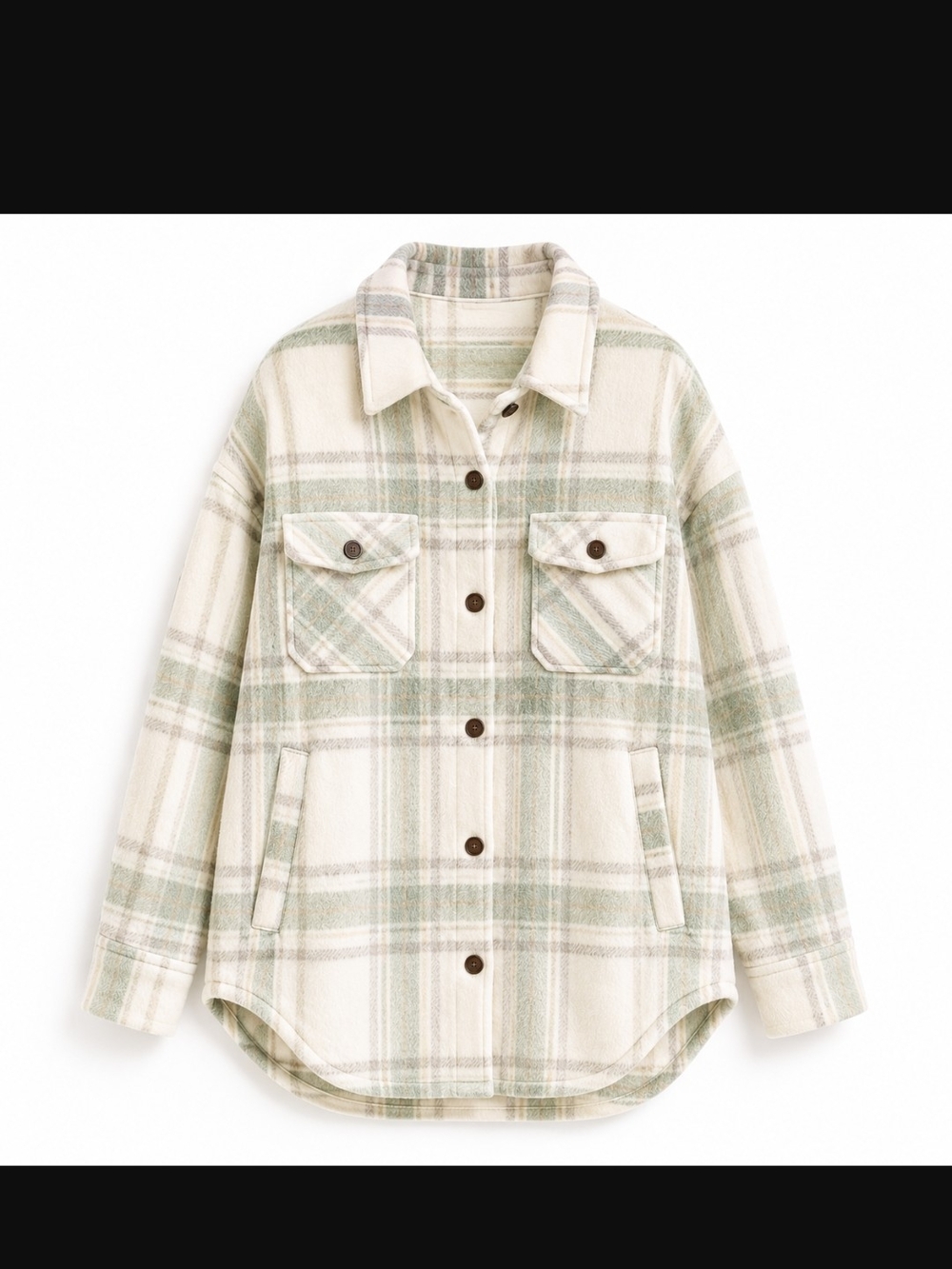 DailyLook korye Knee Length Plaid Sherpa Shacket NWt
